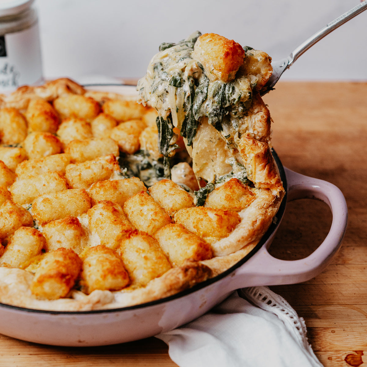 Ranch, Spinach & Chicken Pie – Pepper & Me