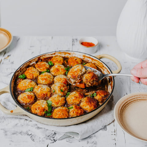 Beef Casserole with Dumplings