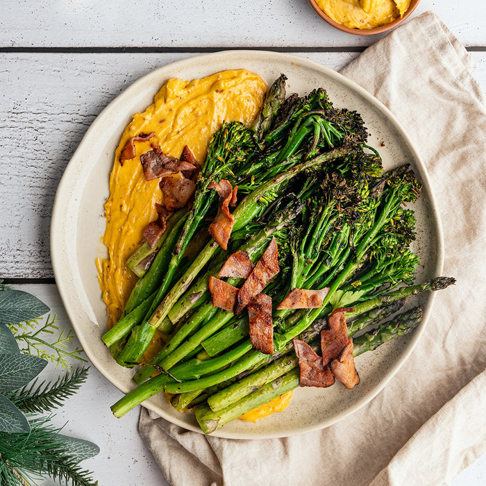 Salt & Vinegar Greens with Smoky Bacon Mayo with Black Gold