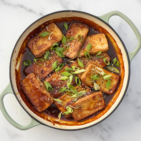 Twice Cooked Sticky Tofu