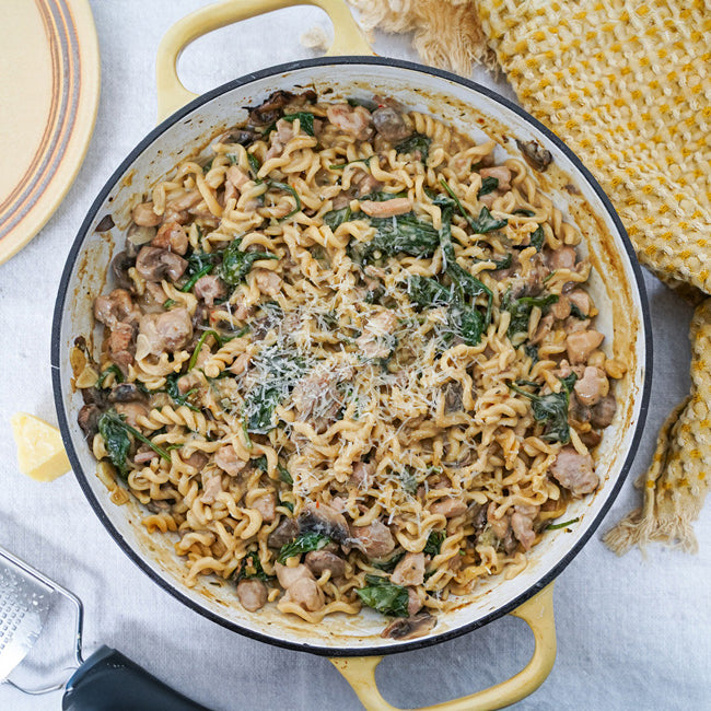 One Pot Mushroom Pasta