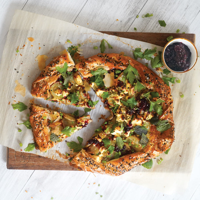 Potato, Beetroot and Feta Galette