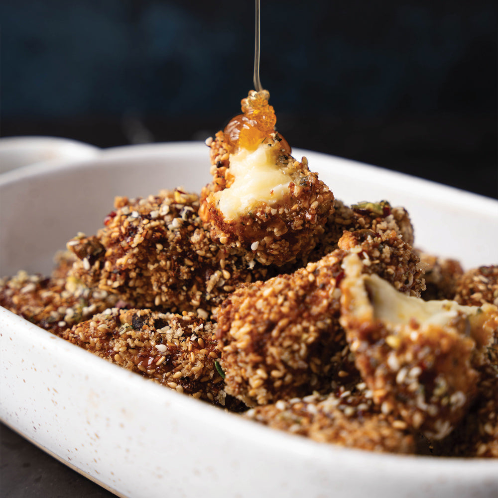 Pistachio Crumbed Fried Brie