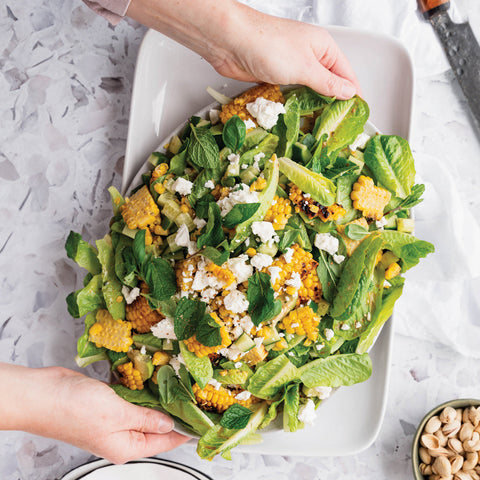 Barbecued Corn, Avo & Cos Salad