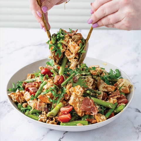 Kūmara, Asparagus & Bacon Salad