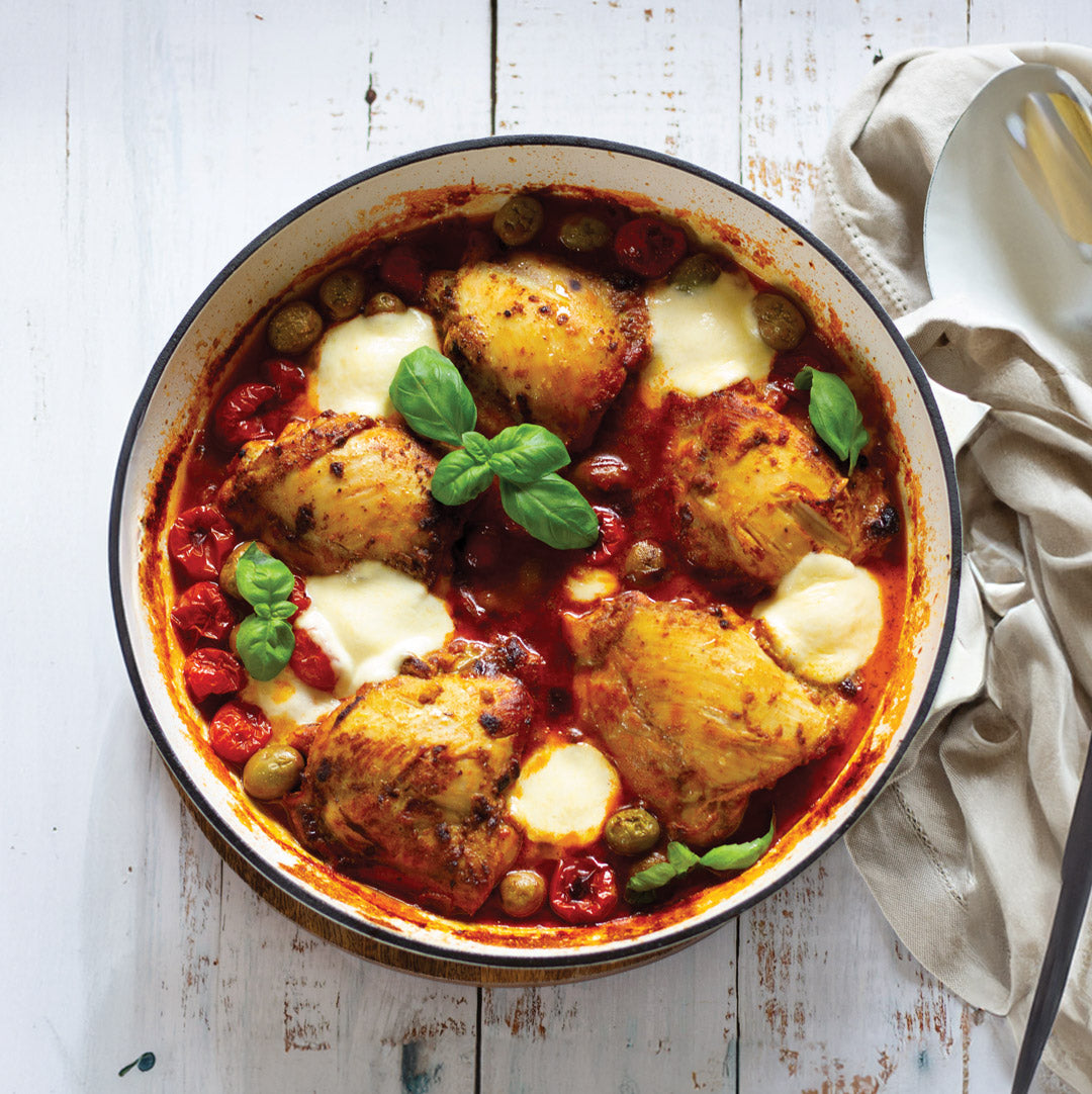 One Pan Chicken Caprese Bake