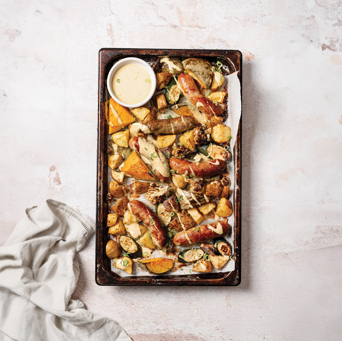 Sausage Tray Bake