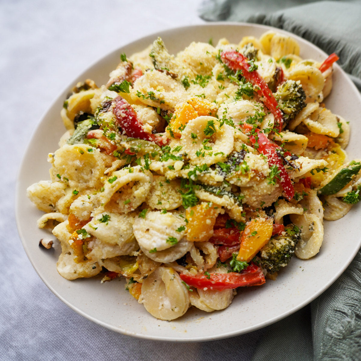 Winter Vege Pasta Salad