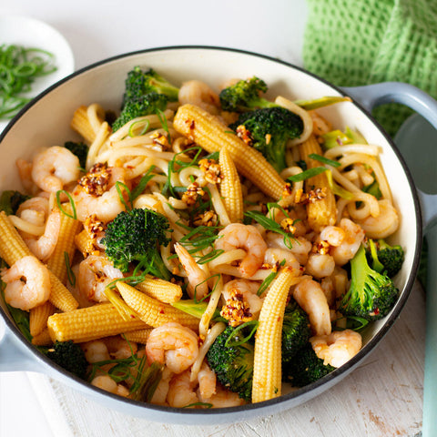 Prawn Hot Nuts Noodles