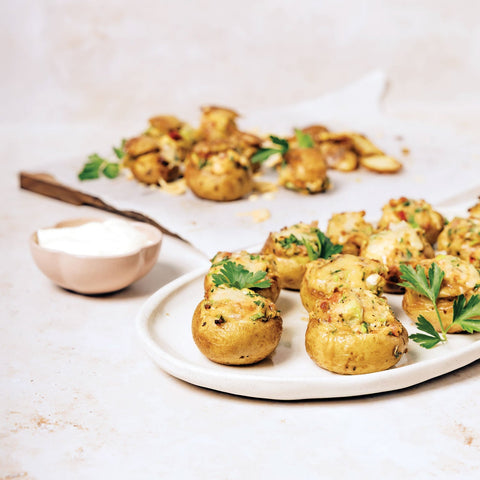 Baby Jacket Potatoes with Chipotle Bacon Havarti