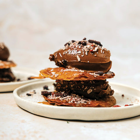 Chocolate Crémeux with Hazelnut & Crispy Filo