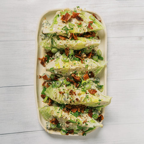 Iceberg Wedge Salad with Chipotle Blue Cheese Dressing