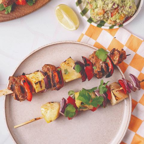 Peri Peri Pork & Pineapple Skewers
