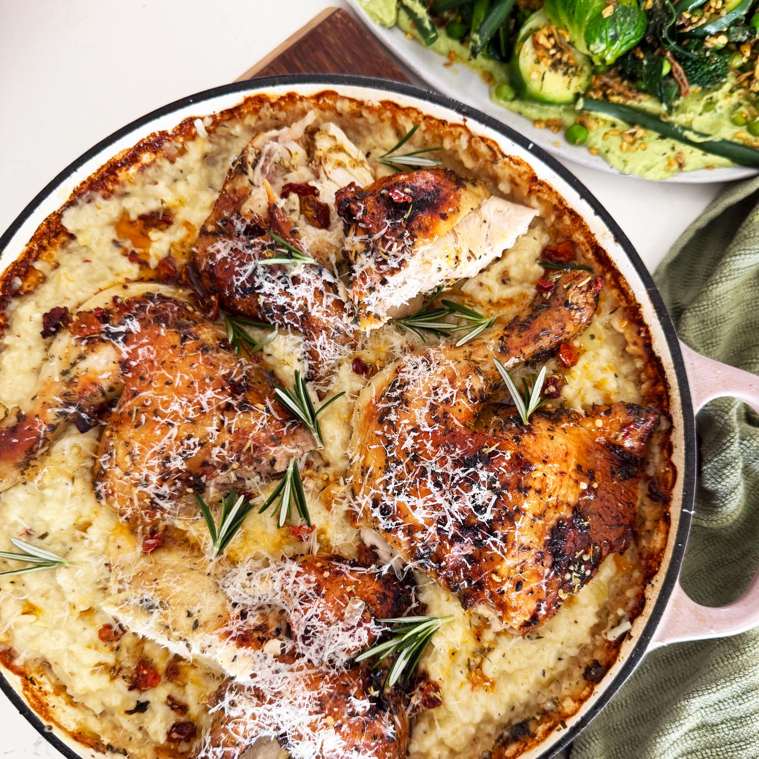 One Pot Chicken Risotto – Pepper & Me