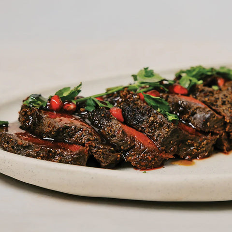 Pepper-Crusted Seared Venison Loin