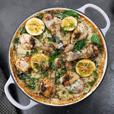 Lemon Chicken Rice Bake