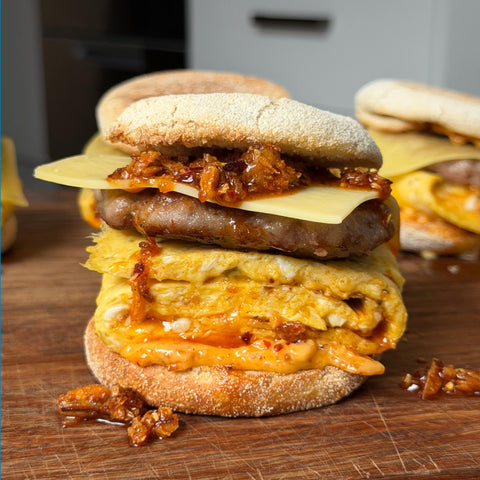 Chilli Crunch Breakfast Sandos
