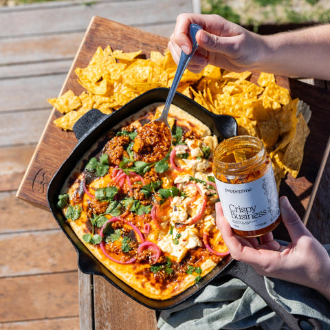 Chilli Crunch Queso