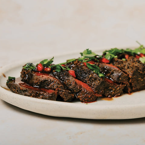 Pepper-Crusted Seared Venison Loin