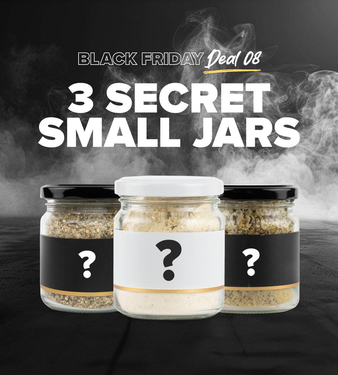 Black Friday 2024 3 Secret Small Jars — Pepper & Me