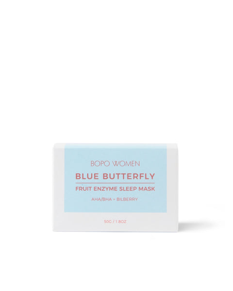 Sleep Mask - Blue Butterfly