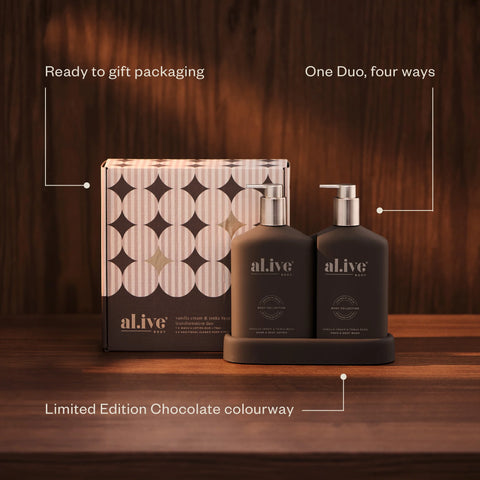 Wash & Lotion Duo - Vanilla Cream & Tonka Bean - Bronze Limited Edition