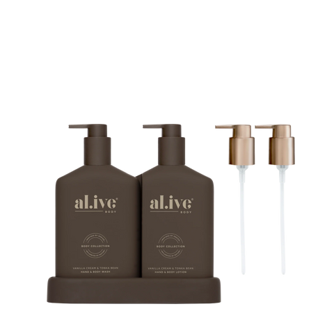 Wash & Lotion Duo - Vanilla Cream & Tonka Bean - Bronze Limited Edition