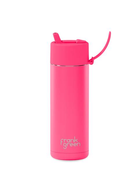 20oz Stainless Steel Ceramic Reusable Bottle with Flip Lid