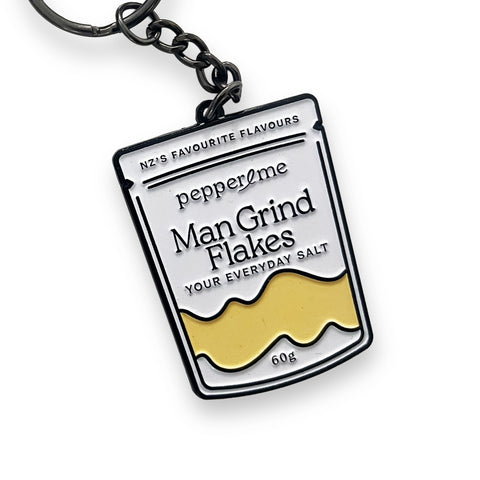 Man Grind Flakes Key Ring