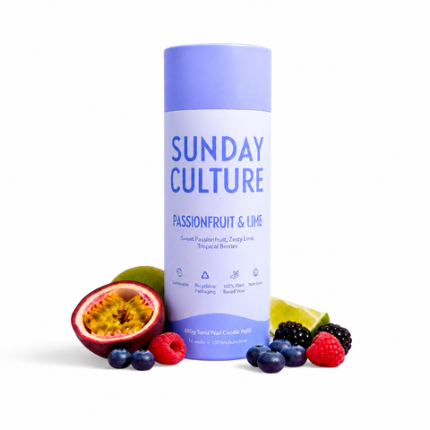 Passionfruit & Lime Sand Wax Candle