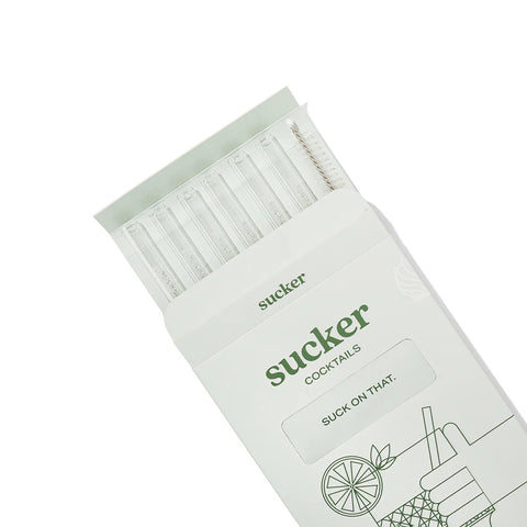 Reusable Glass Cocktail Straws
