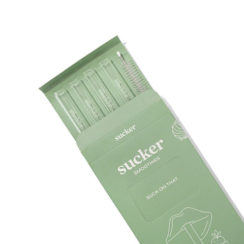 Reusable Glass Smoothie Straws