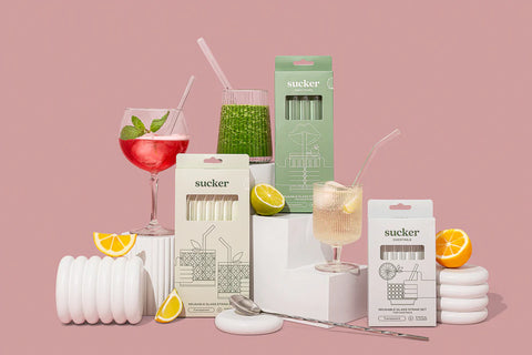 Reusable Glass Drinking Straws