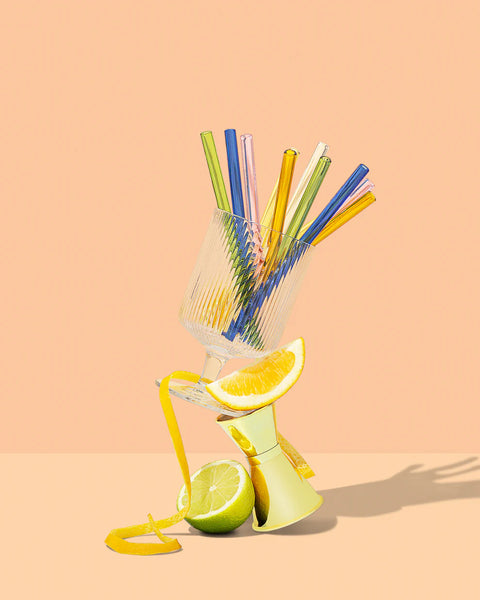 Reusable Glass Cocktail Straws