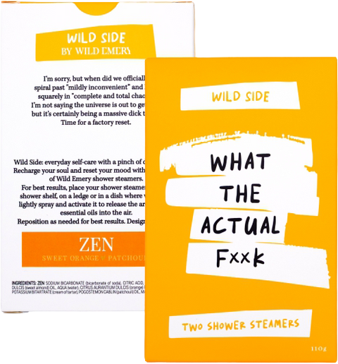 Wild Side 2 pk Shower Steamers - What The Actual F**K