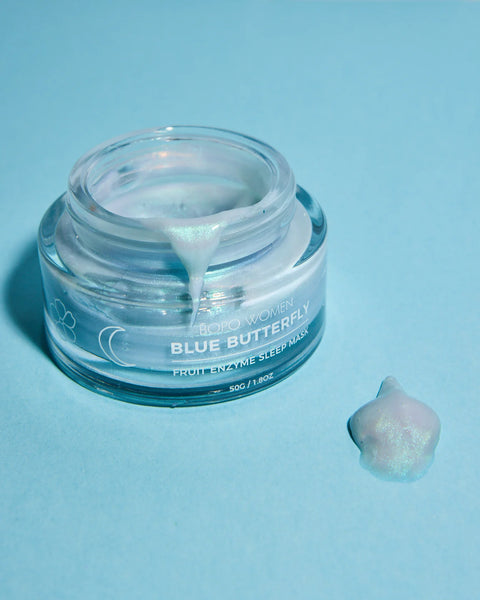 Sleep Mask - Blue Butterfly