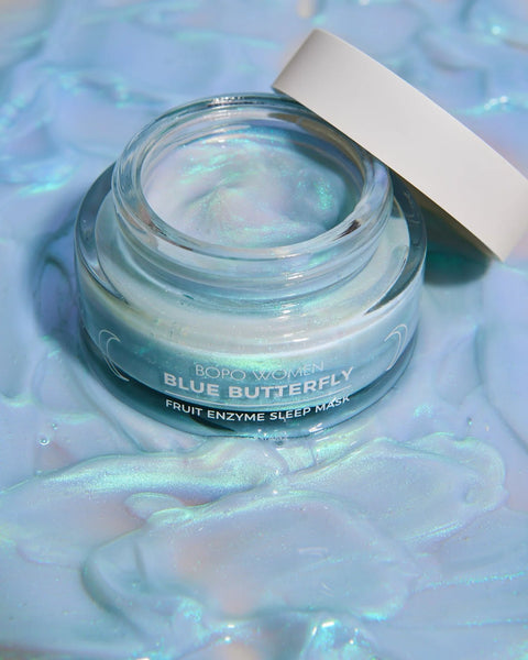 Sleep Mask - Blue Butterfly