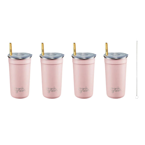 Reuseable Party Cups - 4pk with Lids & Straws