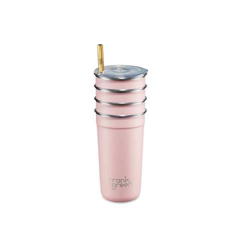 Reuseable Party Cups - 4pk with Lids & Straws