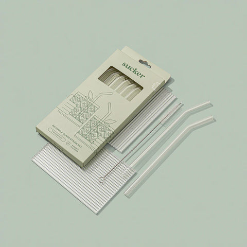 Reusable Glass Drinking Straws