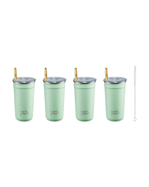 Reuseable Party Cups - 4pk with Lids & Straws