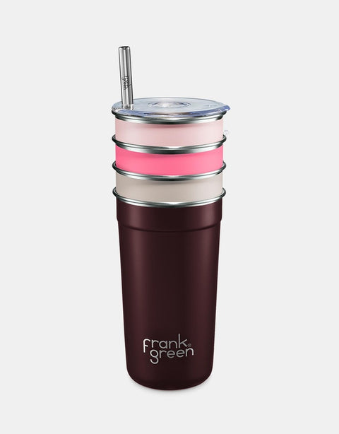 Reuseable Party Cups - 4pk with Lids & Straws